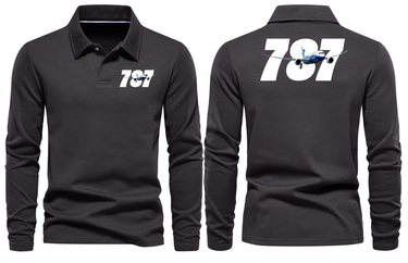 BOEING 787 LONG SLEEVE POLO